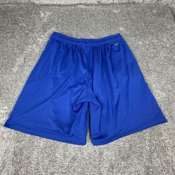 Nike Dri-Fit Basketball Shorts Mens XL Blue Knit Activewear Y2K Athletic Sports - Picture 7 of 8